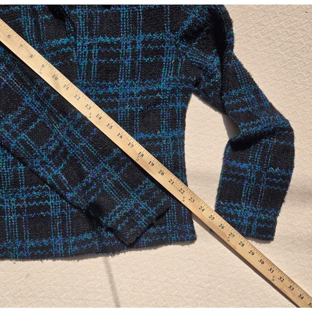 collegiate dark academia gothic moody plaid cardigan jacket ♡ - Picture 7 of 7